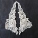 Rose collar (pair), Ivory Applique Venise Lace 6049