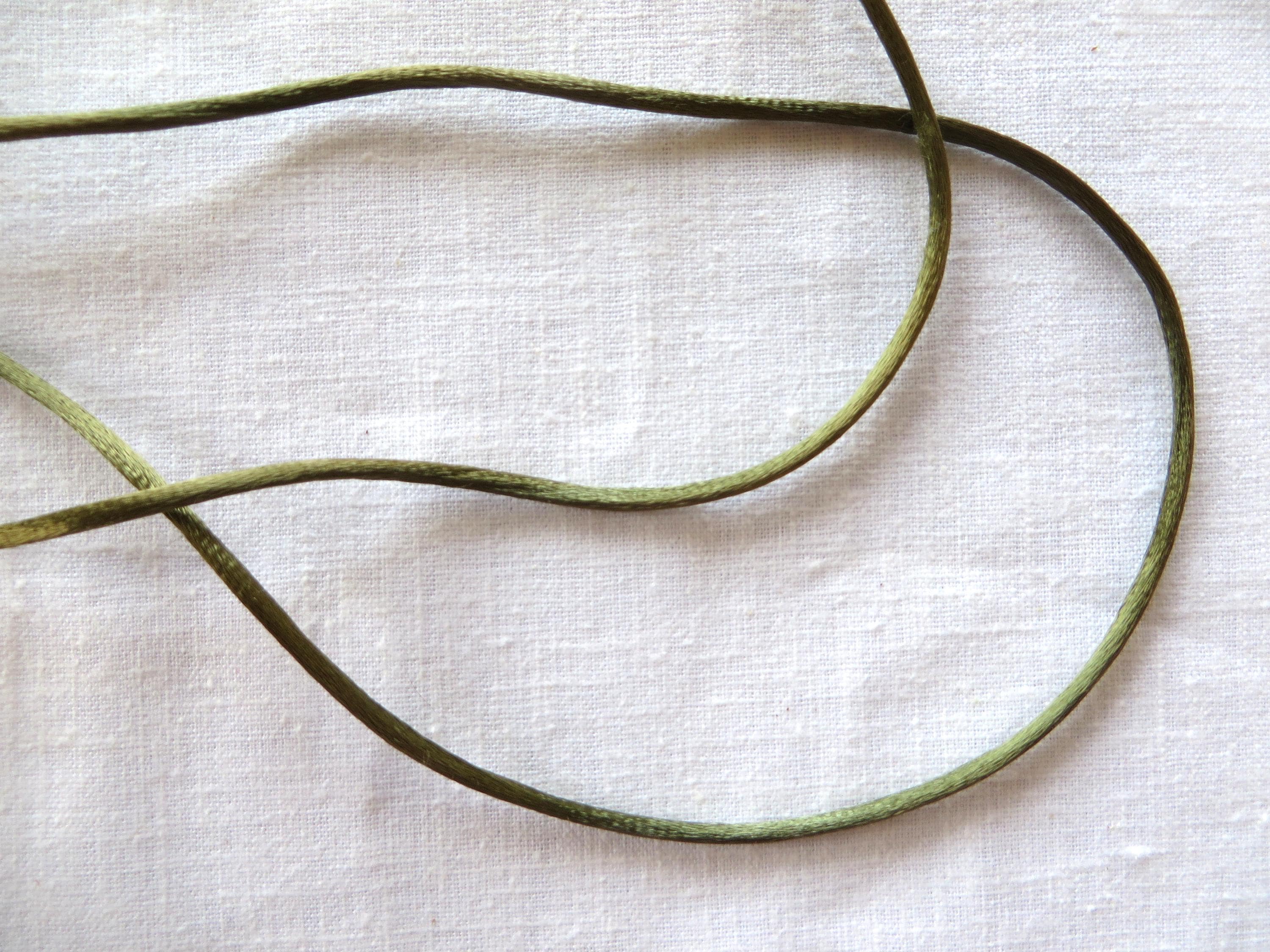 Simplicity Rattail Trim Rattail Satin Polyester Trim, Olive Green, 1/8 Inch (3001A) - Etsy