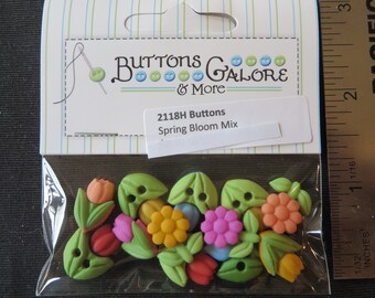 Spring Bloom Mix buttons 2118H Buttons Galore