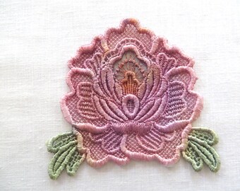 Rose Applique Hand-dyed Venise Lace 6036D