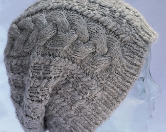 DIGITAL PATTERN: Twisted Knitted Hat