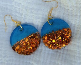 Thunder Up Round Earrings