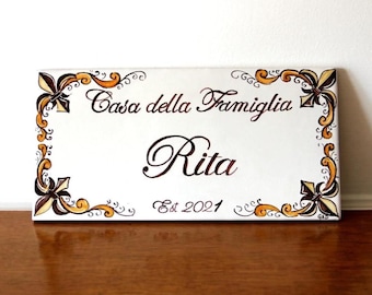 square Florentine tile