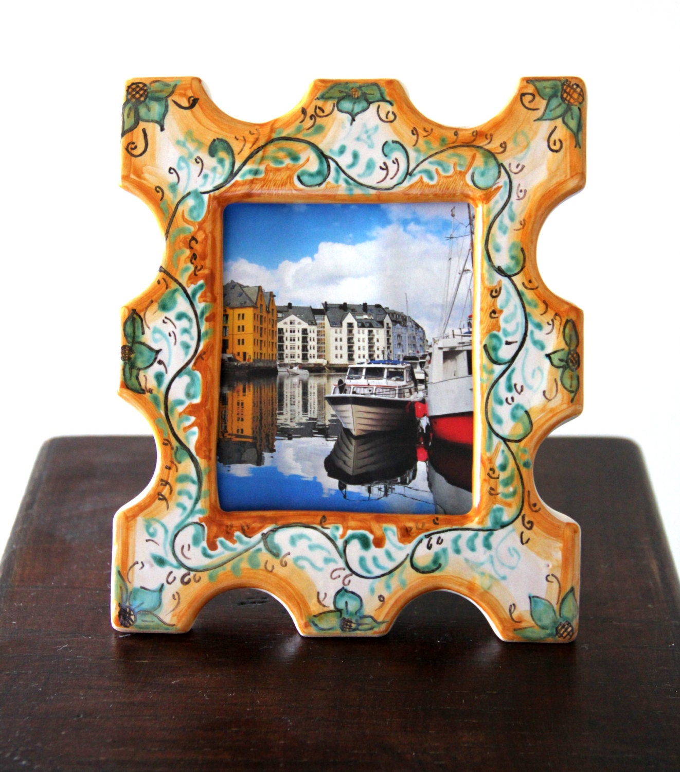 Personalized Photo Frame In Italian Artistic Ceramic Hand Painted Personalized Photo Frame In Italian Artistic Ceramic Hand Painted Coloured Italy Custom Frames Birthday Gifts For Children