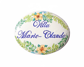 italian ceramic custom gift, customizable gifts new home, tile with name, tiles with names,  kitchen decor to hang on wall, unique hand made