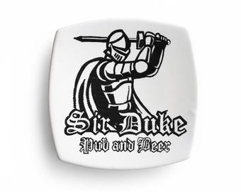 Italian Ceramic Trinket Dish | Personalized Handmade Change Tray | Custom Engraved Catchall Bowl | Unique Gift Idea