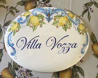 lemon oval sign