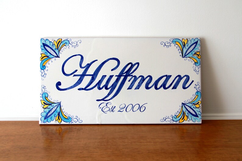 Italian Ceramic House Number Signs for Home Personalized Etsy