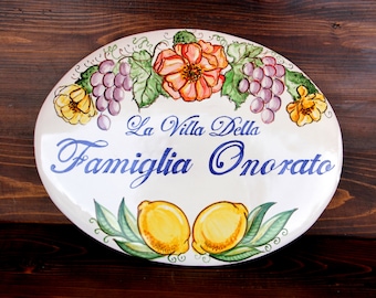 fruits oval sign