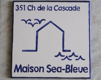 square blu tile
