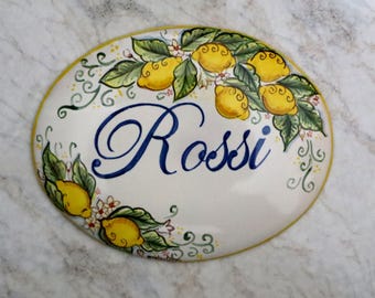 Italian art ceramics, hand-painted art majolica inspired by the Amalfi Coast, trips to Ravello and Amalfi, lemon gardens