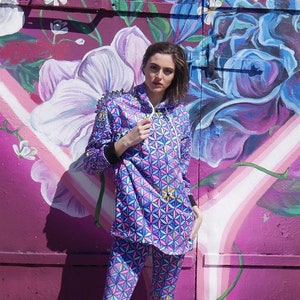 Sacred Geometry Third Eye Flower of Life Psychedelic Rave Festival Women&#39;s Hoodie Dress