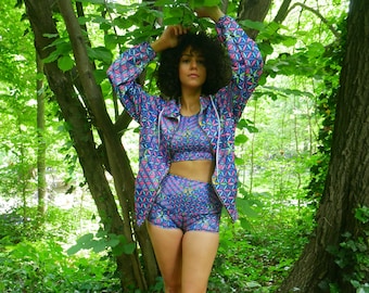 Heilige Geometrie dritte sendeAuge Blume des Lebens psychedelischen Rave Festival Sport BH Tank-Top