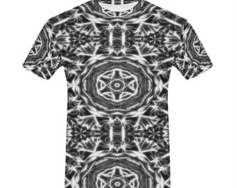 Stargate Heilige Geometrie Mandala psychedelischen Festival T-shirt