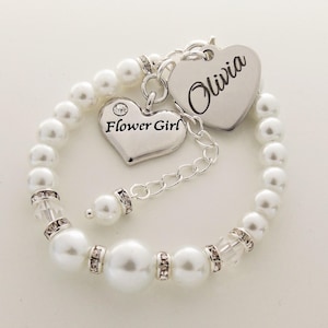 Flower Girl Bracelet Flower girl gift Bracelet for Flower girl gift for flower personalized flower girl bracelet flowergirl jewelry bracelet