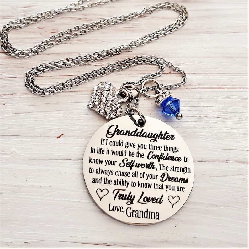 Granddaughter gift from grandma Granddaughter sentimental Etsy