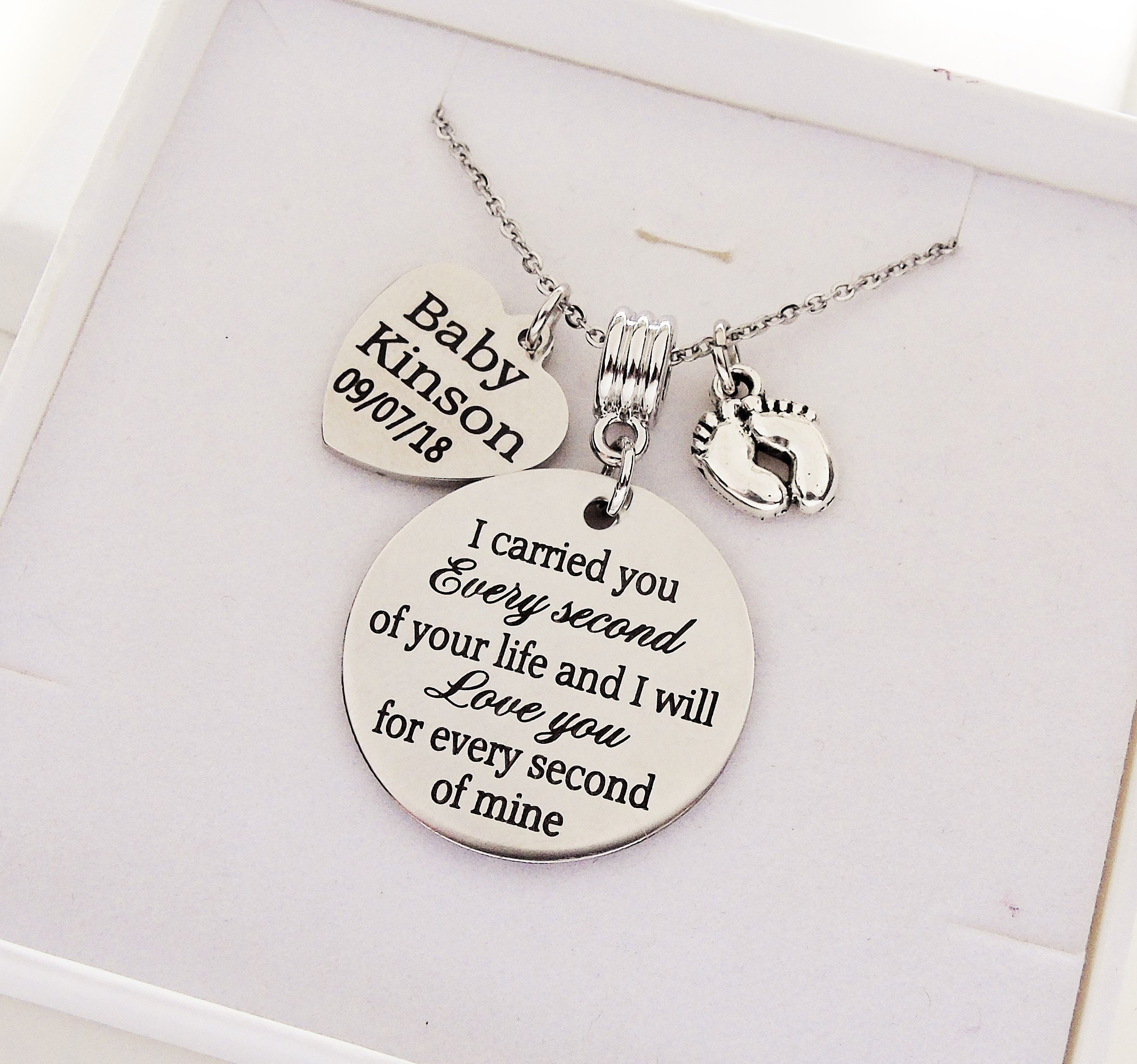 Carried it twice found another that I really love. I Carried You Every Second of Your Life Memorial Tile – LJG  main image 3