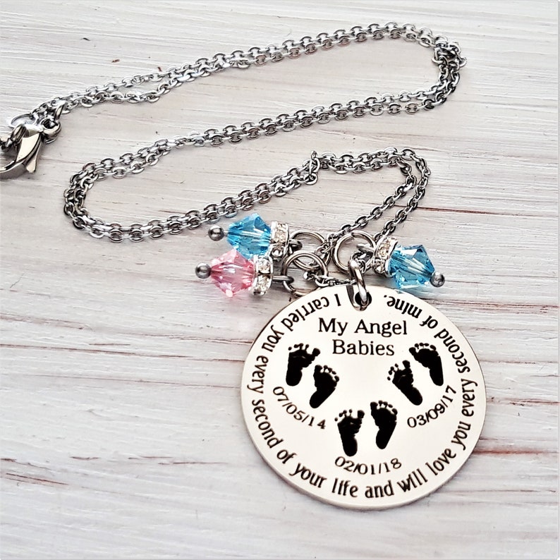Pregnancy loss necklace Infant Loss Jewelry Loss of Three