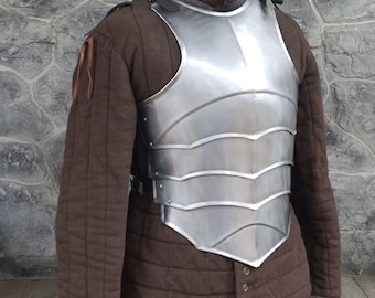 Fantasy body armor, cosplay chest, steel cuirass, fantasy ren faire, Viking larp costume