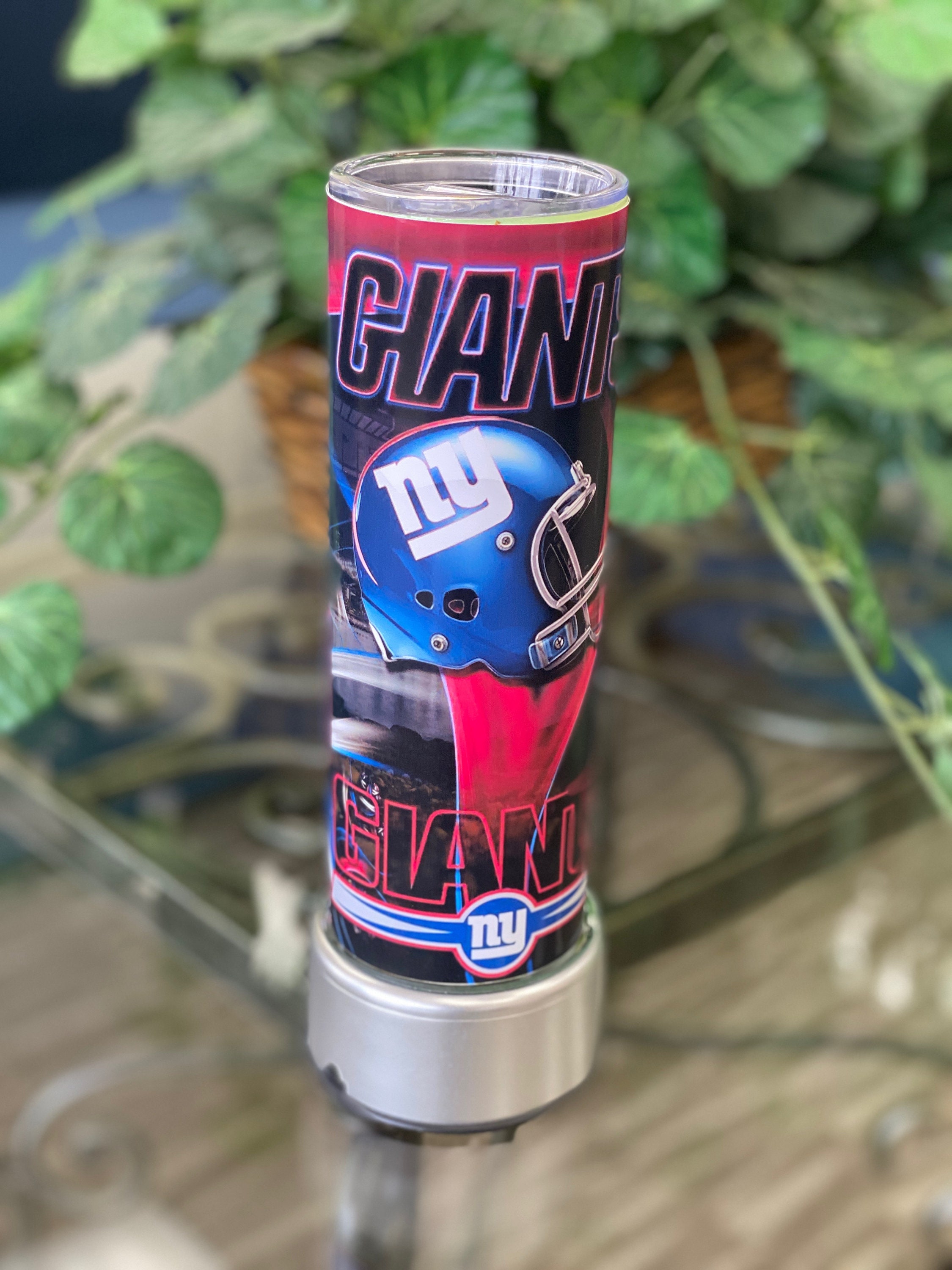 NFL New York Giants Personalized 20oz Black Stainless Steel Tumbler