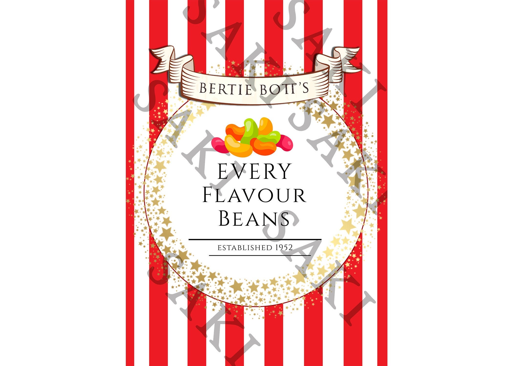Free Printable Bertie Botts Every Flavor Beans Label They Only Had Two Bags Of The Cheap Ones Real 