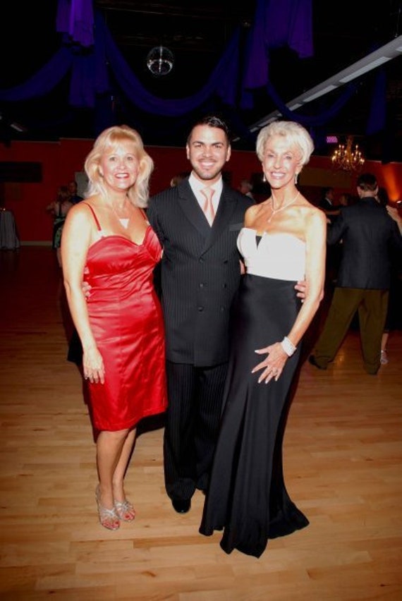 Red Satin Cocktail Dress