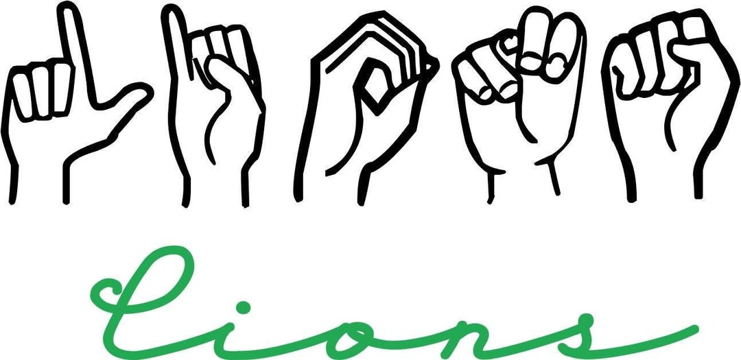 Custom ASL School Mascot SVG - Etsy