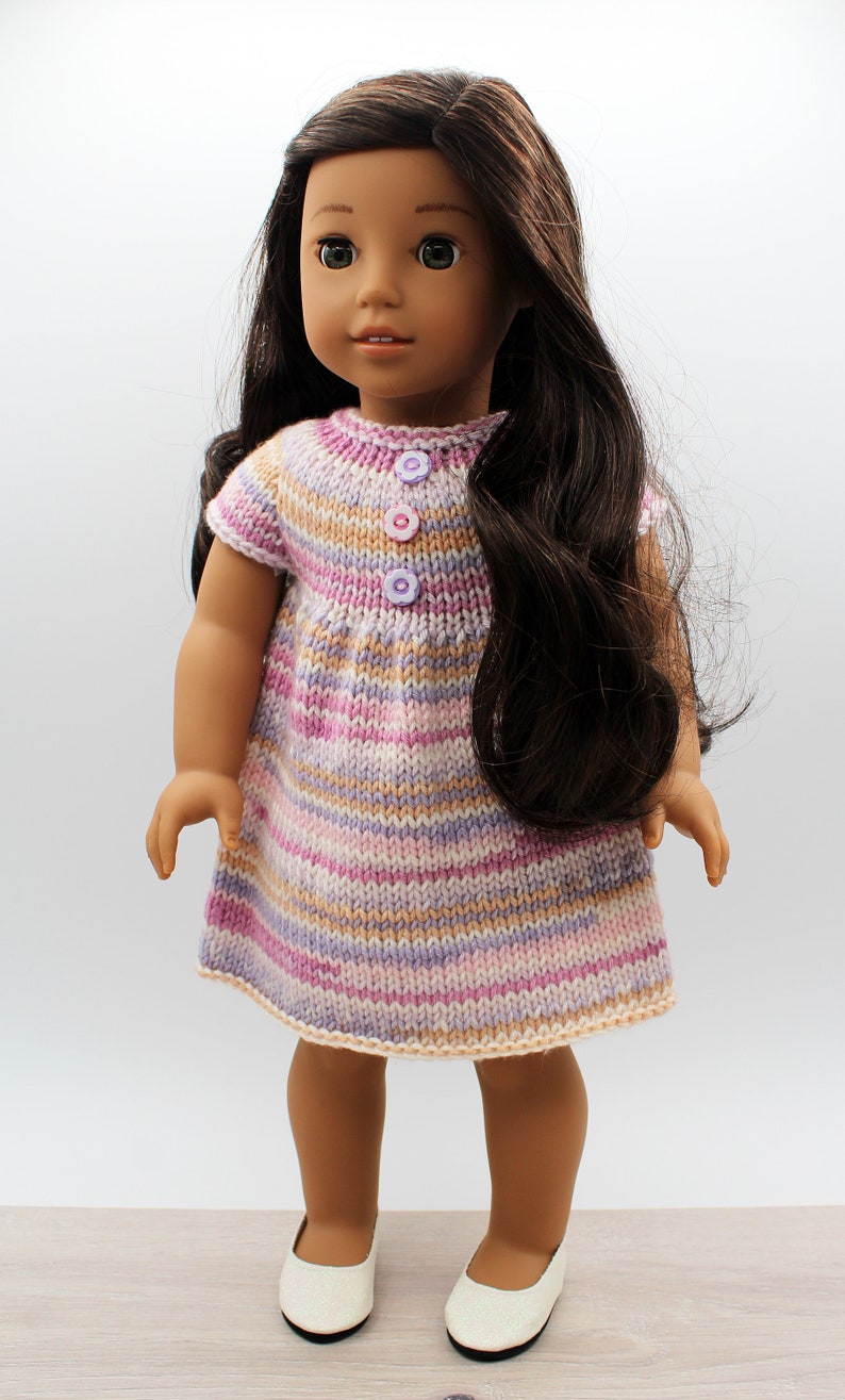 Knitting Pattern for 18-inch dolls like American Girl, Our Generation, Maplelea Girl and other similar dolls image 3