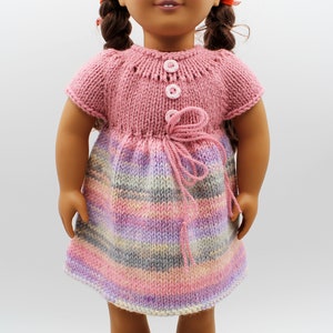 Knitting Pattern for 18-inch dolls like American Girl, Our Generation, Maplelea Girl and other similar dolls image 9