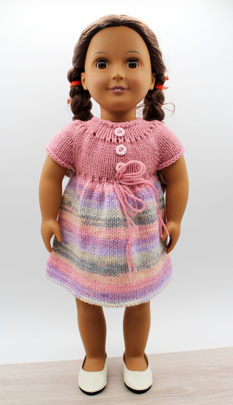 Knitting Pattern for 18-inch dolls like American Girl, Our Generation, Maplelea Girl and other similar dolls image 9