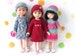 Knitting pattern for Dress and Hat for Paola Reina doll (12'/32 cm) and Corolle Les Cheries doll (13'/33cm). 