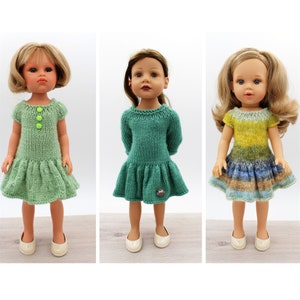 Doll Dress Knitting Pattern for 36-37cm Dolls (PDF Pattern)