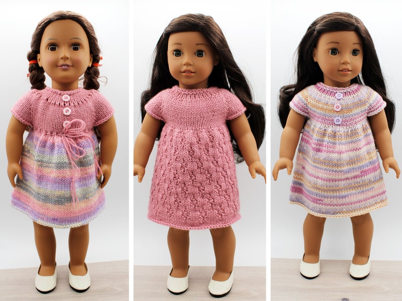 Knitting Pattern for 18-inch dolls like American Girl, Our Generation, Maplelea Girl and other similar dolls image 2