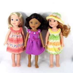 Knitting Pattern  for 14,5 inch dolls and Hearts For Hearts Girls Dolls (14&quot;)