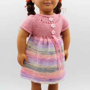 Knitting Pattern for 18-inch dolls like American Girl, Our Generation, Maplelea Girl and other similar dolls image 4