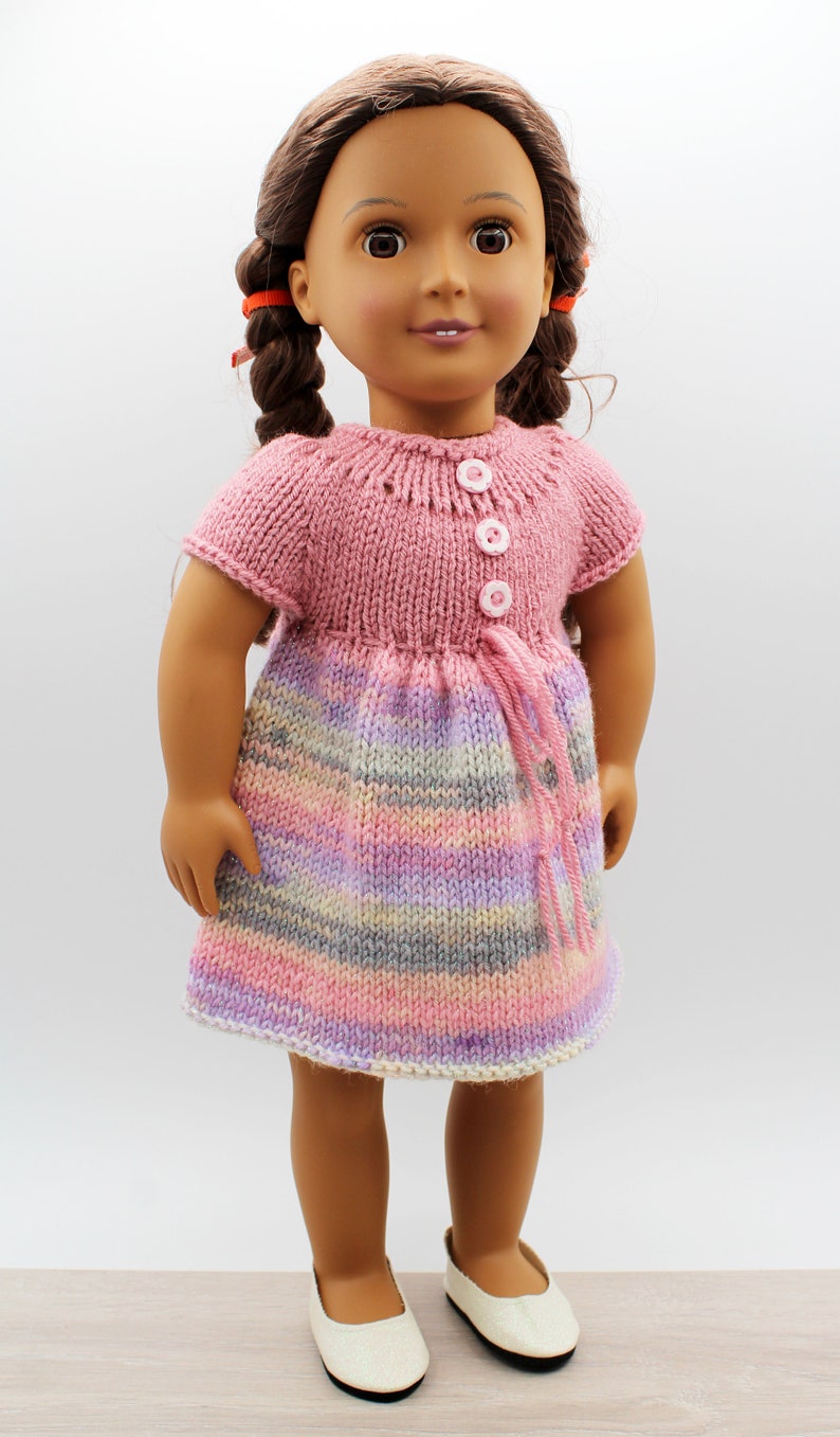 Knitting Pattern for 18-inch dolls like American Girl, Our Generation, Maplelea Girl and other similar dolls image 4