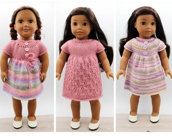 Knitting Pattern for 18-inch dolls like American Girl, Our Generation, Maplelea Girl and other similar dolls