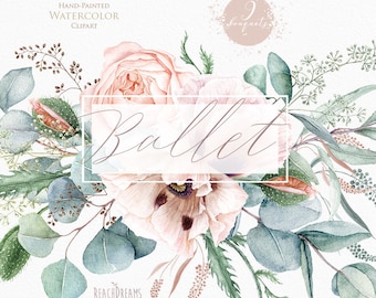 Download Watercolor Flowers Etsy