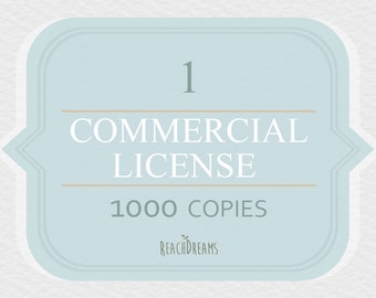Limited Commercial License NO Credit required / Single product