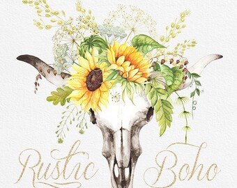 Download Watercolor Magic Deer Antlers Stag horns Wild Boho