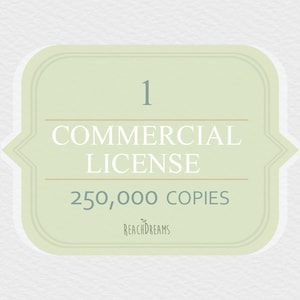 Erweiterte kommerzielle Lizenz – Einzelprodukt / bis zu 250.000 Exemplare