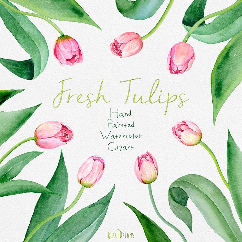 watercolor-painting-tulips-