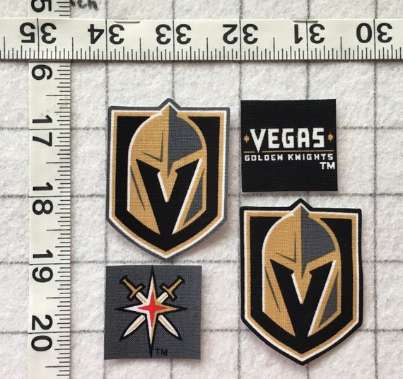 Las Vegas Golden Knights Nhl Hockey Logo Iron On No Sew Fabric Etsy