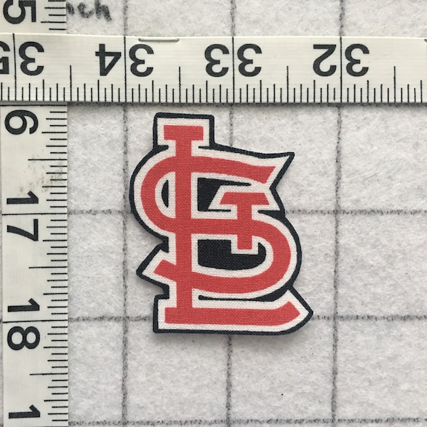 St Louis Cardinals MLB Logo Iron-on no-sew Fabric Appliques 1pc  Free Shipping