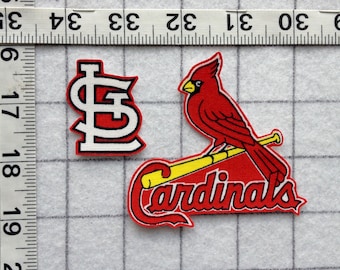 3.5 inch Embroidered Iron or Sew on Patch Applique Free Shipping * St Louis Cardinals