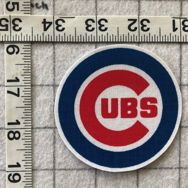 CHICAGO CUBS MLB Logo 1pc Iron-on no-sew Fabric Appliques  Free Shipping