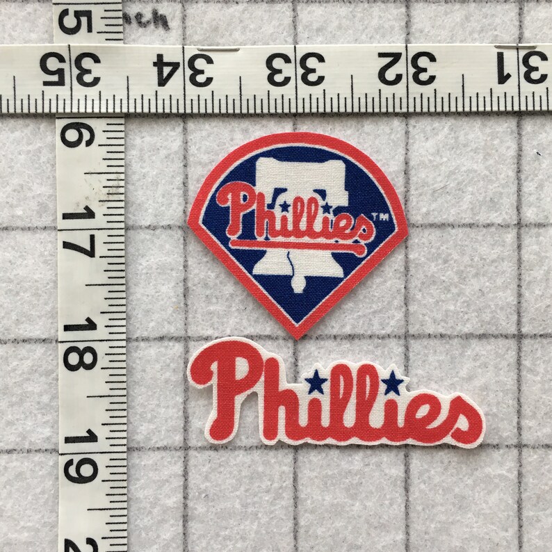 Philadelphia Phillies MLB Logo Ironon nosew Fabric Appliques Etsy