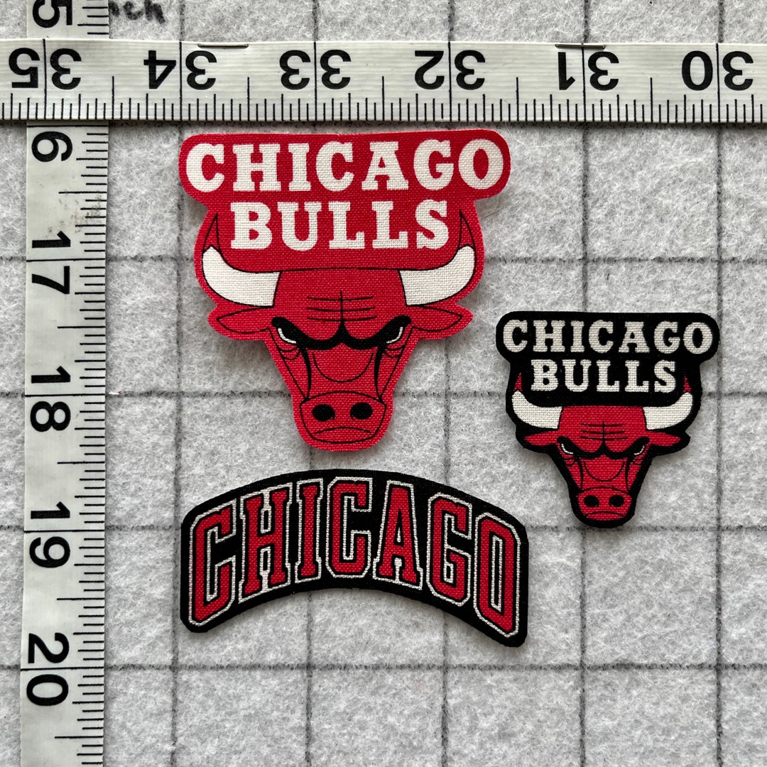 CHICAGO BULLS NBA Ironon Nosew Fabric Appliques 3pc Free Shipping Etsy