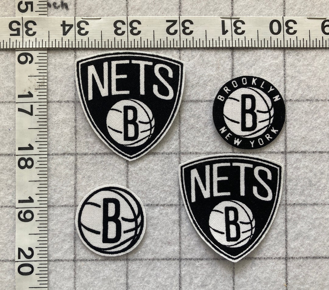 Brooklyn New York NETS NBA Ironon Nosew Fabric Appliques 4pc FREE