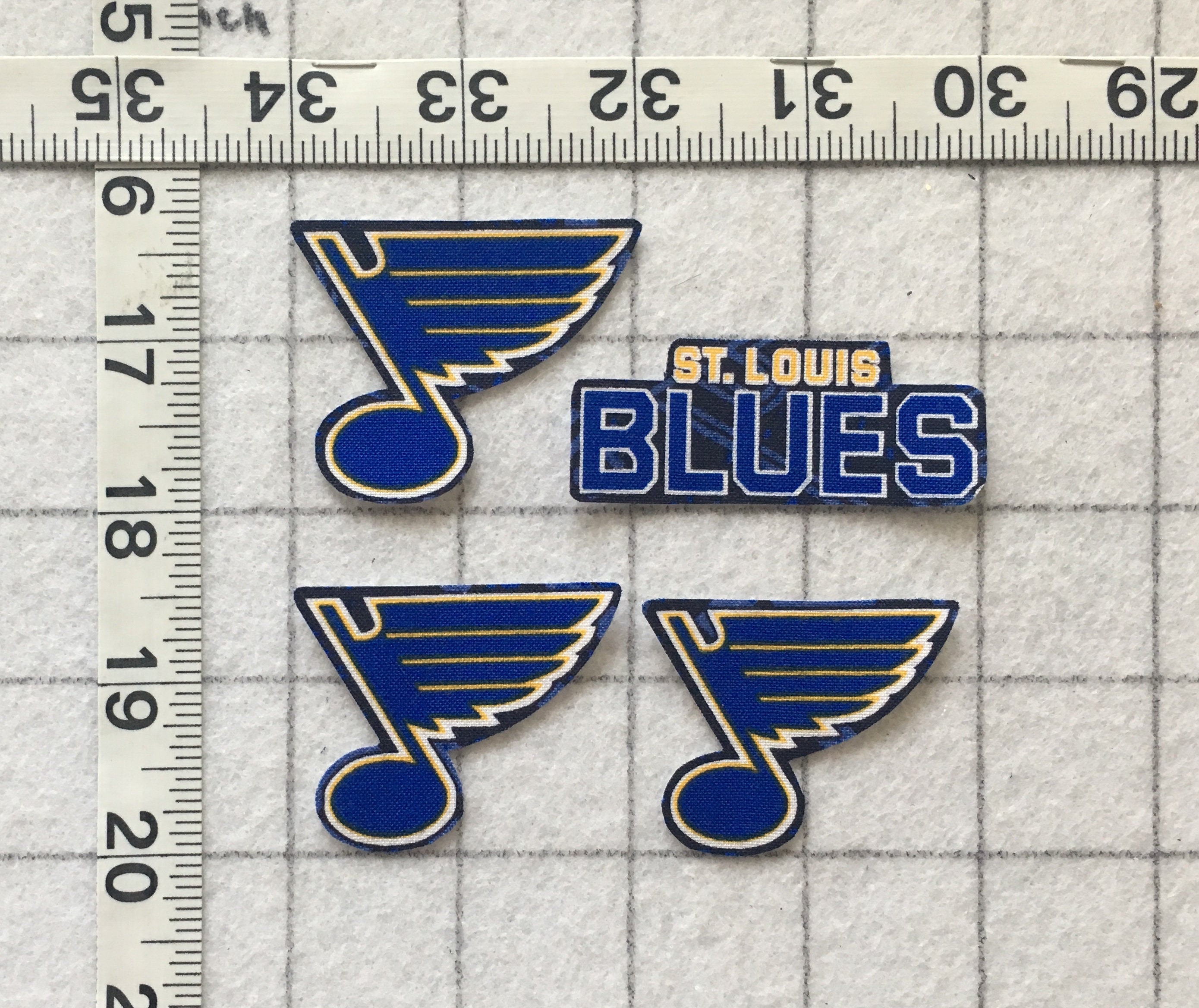 St. Louis Blues Embroidered Patch Logo, NHL Team Emblem, 7 types and sizes  - EmbroSoft